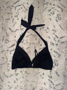 Y2k vintage early 2000s black halter victoria’s secret bikini top